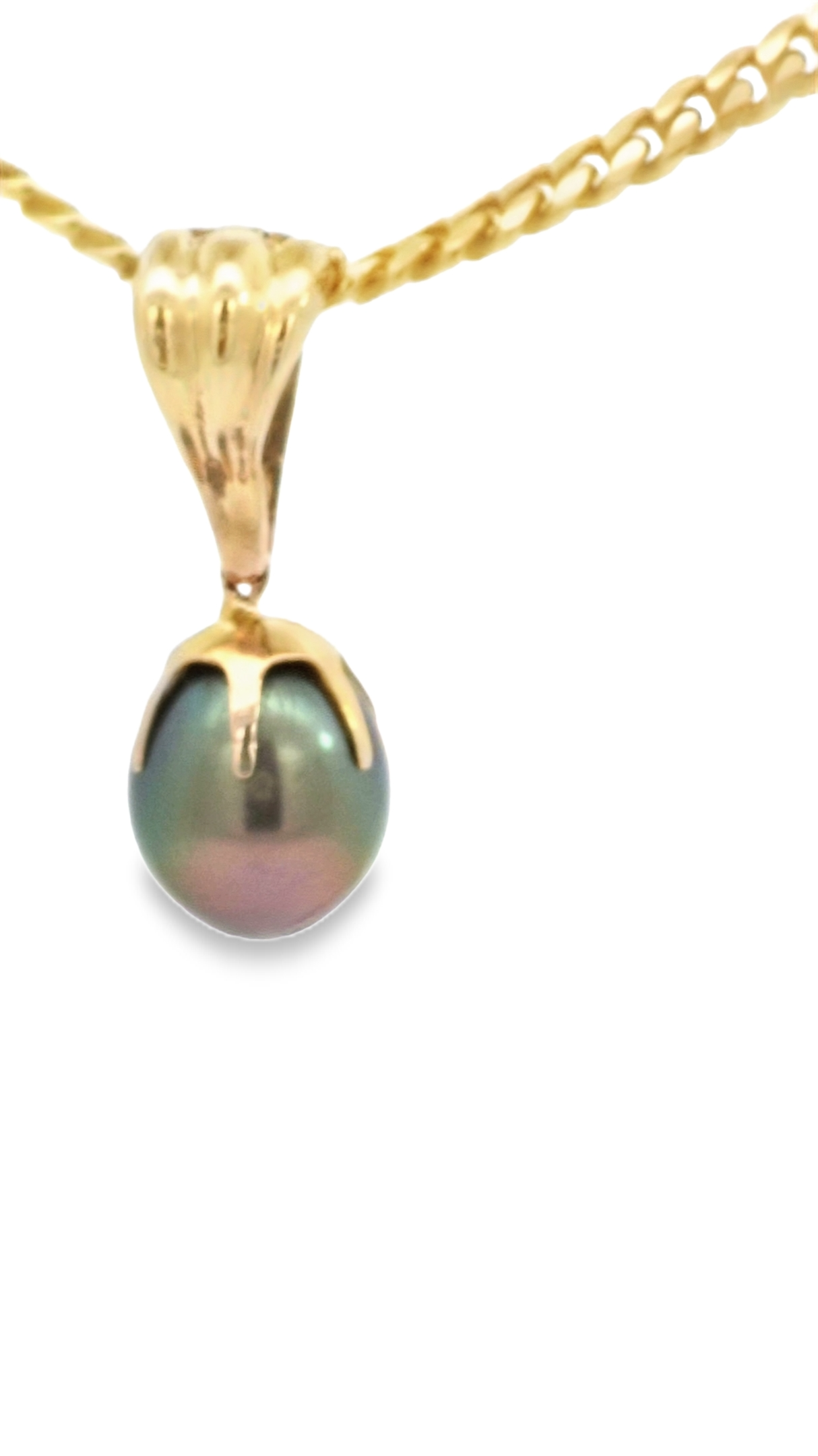 14 KARAT PENDANT 10MM TAHITIAN PEARL