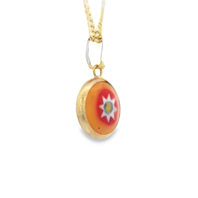 PENDANT 14K COLORFUL EYE