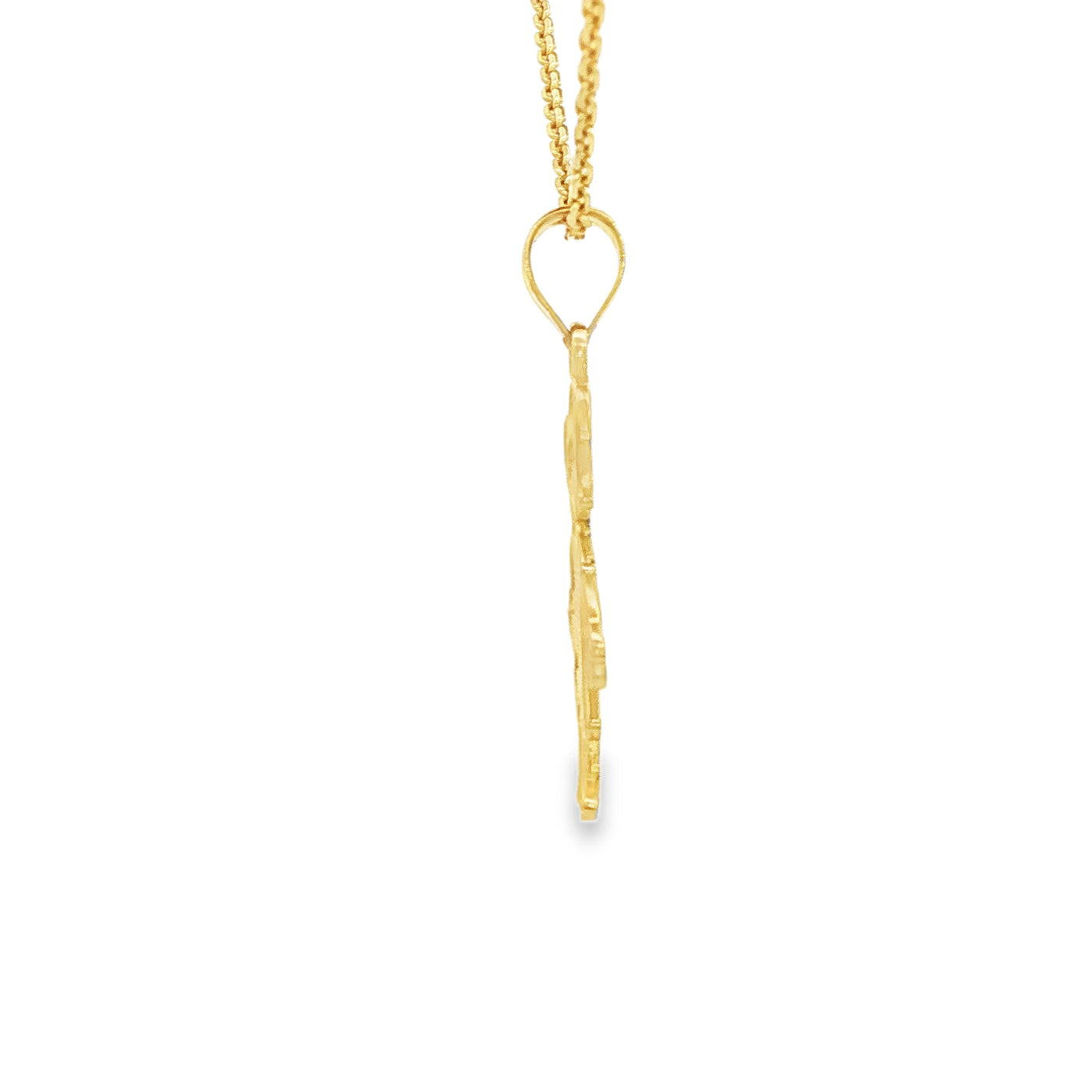 PENDANT 14KP Girl Y Bear W
