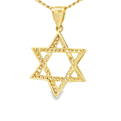 PENDANT 14K 2.2G STAR CZ STAR OF DAVID