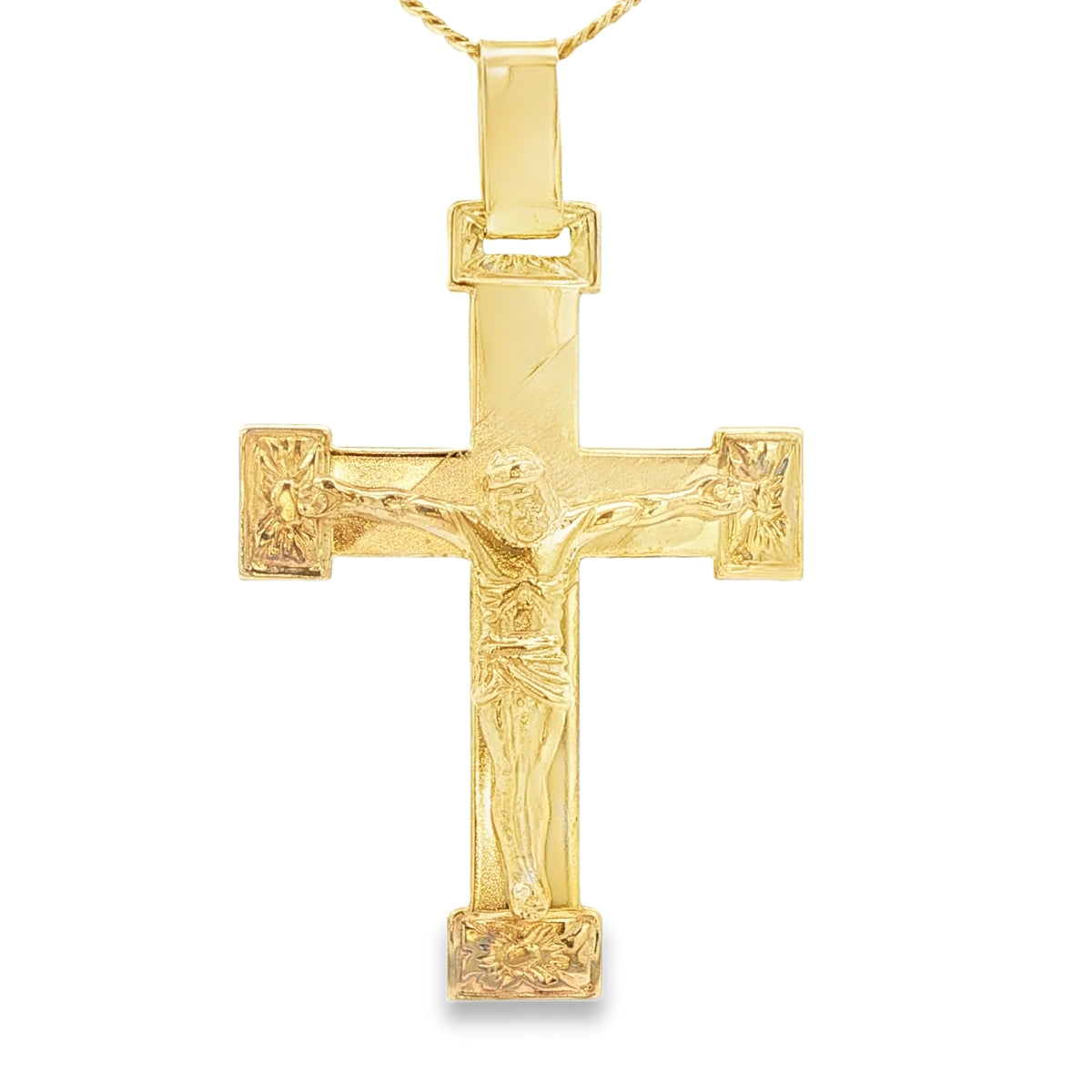 14 KARAT CHARM WEIGHT: 7.7 : CRUCIFIX JESUS