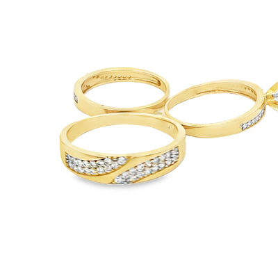 14 KARAT RING SIZE 6.75 WEIGHT: 2.4G : 2.8MM CZ SO