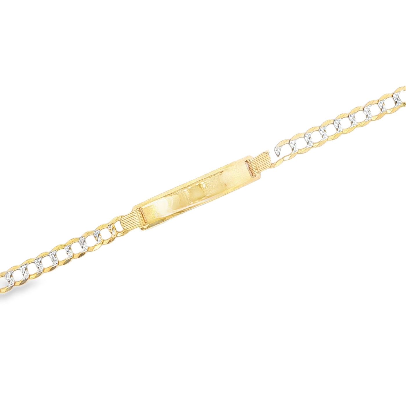 14 KARAT CUBAN ITALIAN CURB BRACELET LENGTH 6 WEIG