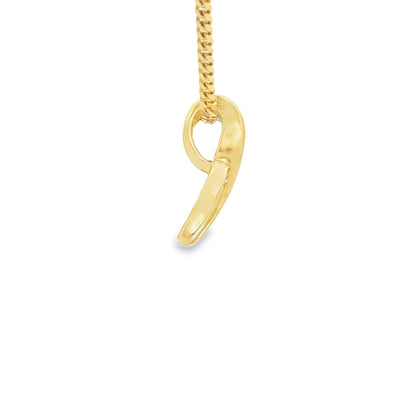 14 KARAT PENDANT NATURAL DIAMOND SLIDE PENDANT