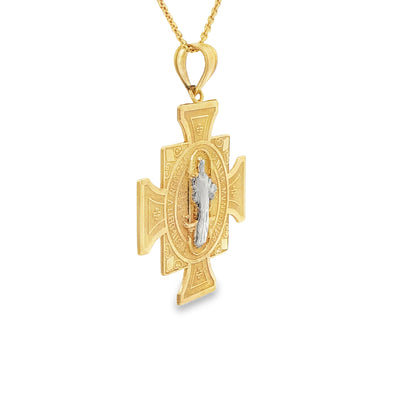 14KP 5.5G SAINT SAINT BENEDICT CROSS MEDAL