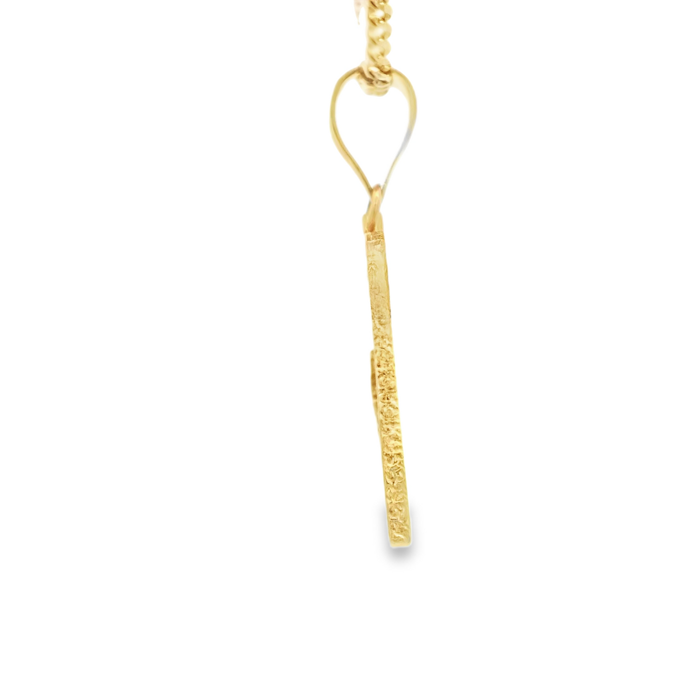 PENDANT 14K Letter Z CZ Italian