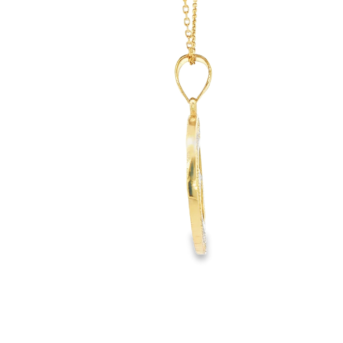 14 KARAT CHARM WEIGHT: 2.5 : GUADALUPE ROUND DC ST
