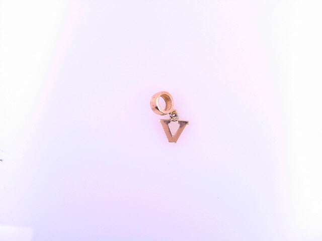 PENDANT 14K V Letter 0.8g BailRing