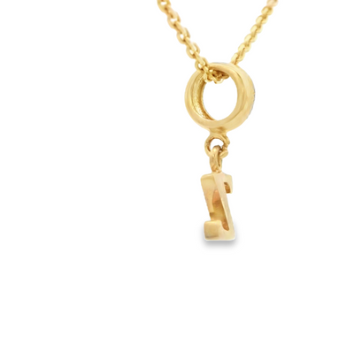 PENDANT 14K Z Letter BailRing
