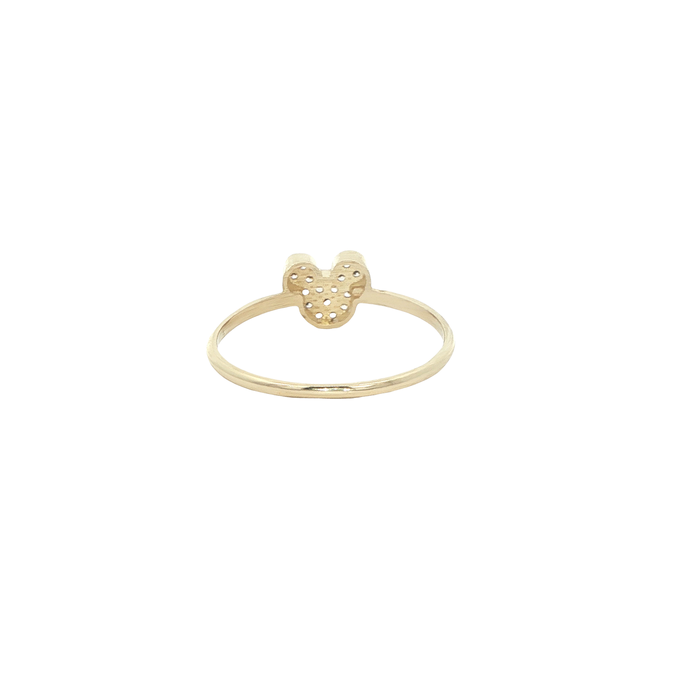 14 KARAT RING SIZE 6.75 WEIGHT: 1.1G : CZ MICKEY S