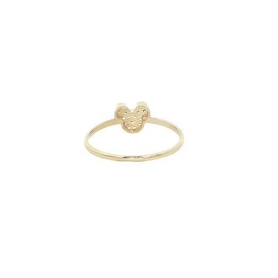 14 KARAT RING SIZE 6.75 WEIGHT: 1.1G : CZ MICKEY S