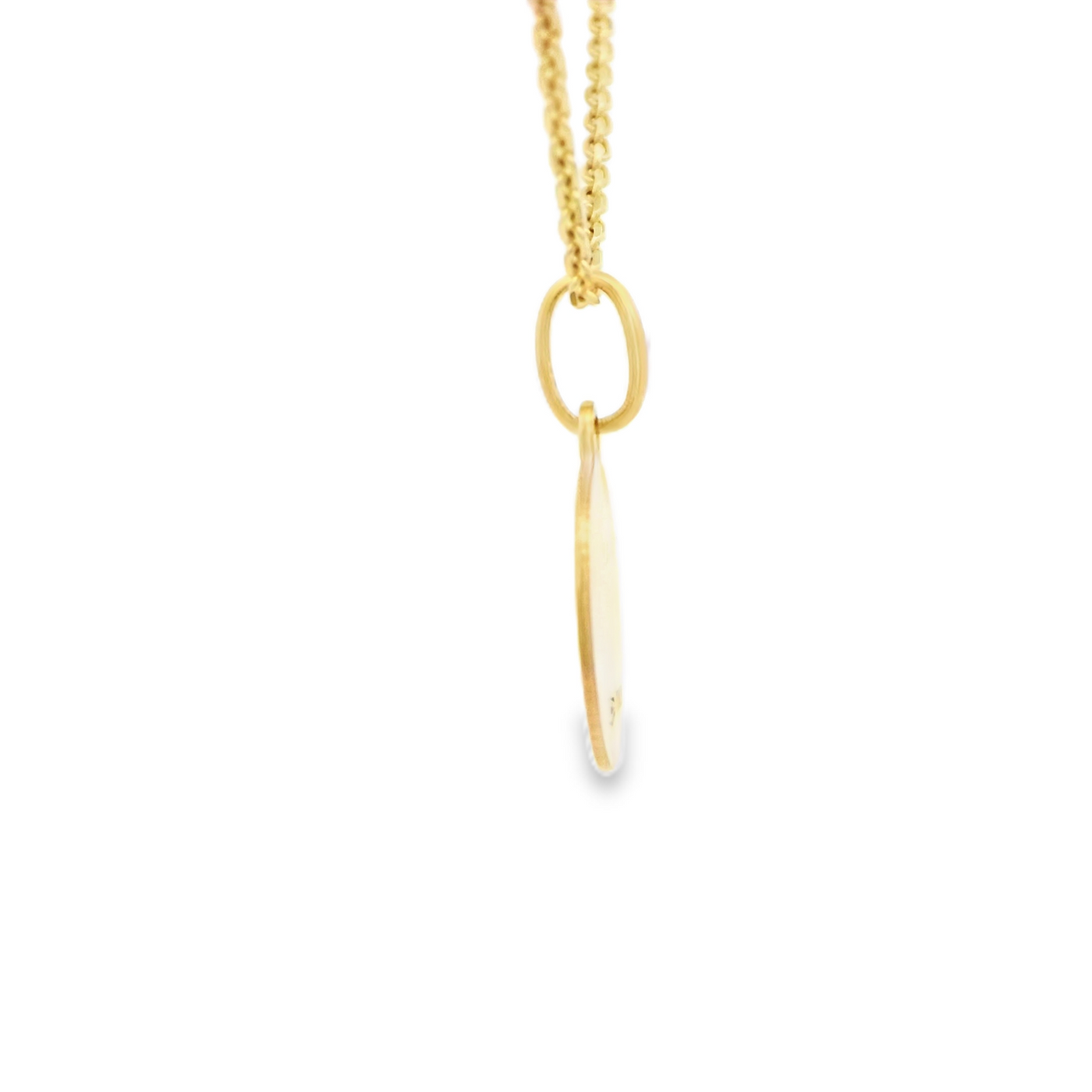 14 KARAT CHARM JESUS FACE ROUND