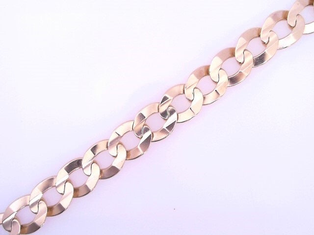 10 KARAT CUBAN ITALIAN CURB BRACELET LENGTH 7.75 W