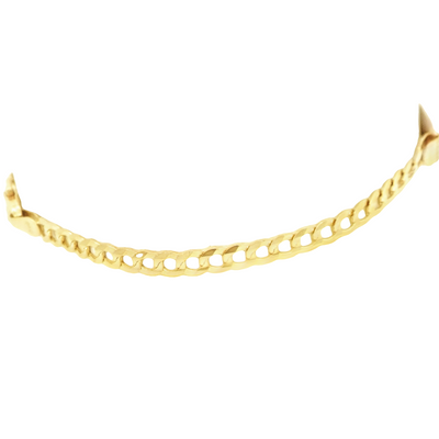 14K Cuban Italian Curb ID Bracelet