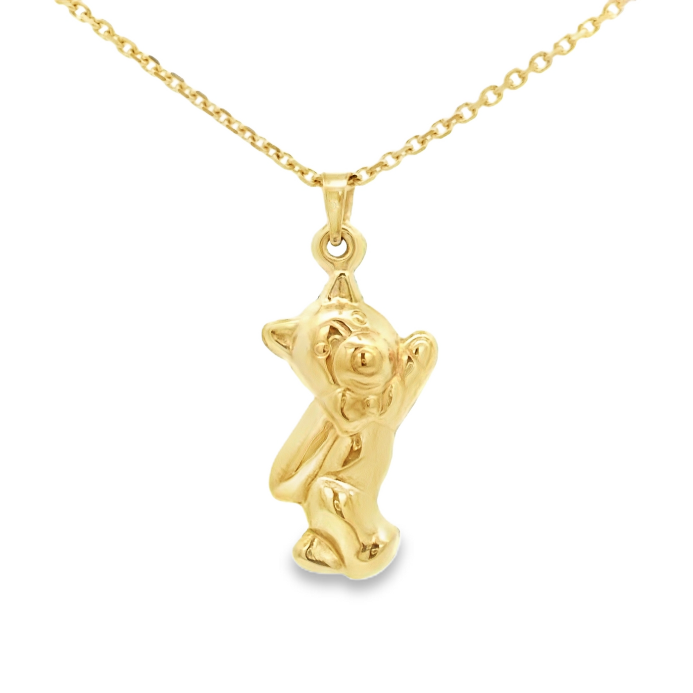 PENDANT 14KP DANCING TEDDY BEAR