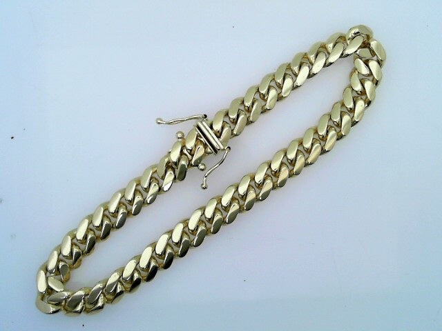 14 KARAT CUBAN MIAMI BRACELET LENGTH 7.5 WEIGHT: 2
