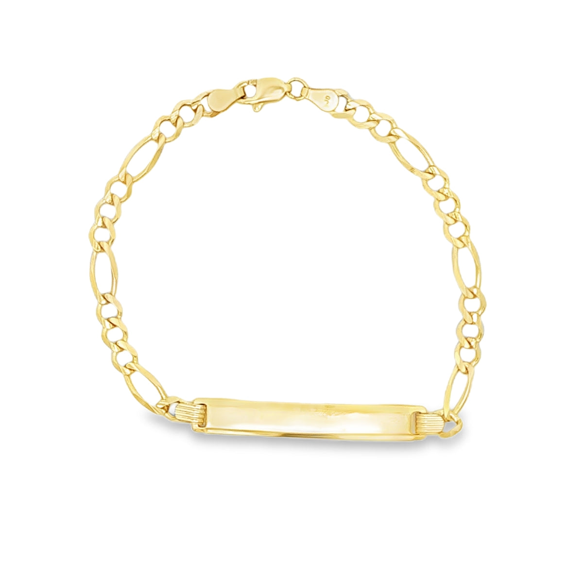 14 KARAT FIGARO BRACELET LENGTH 7 WEIGHT: 4.1G : 3