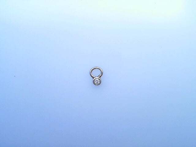 14K PENDENT WHITE  WEIGHT: 0.4G
SIZE/ OTHER: DIAM