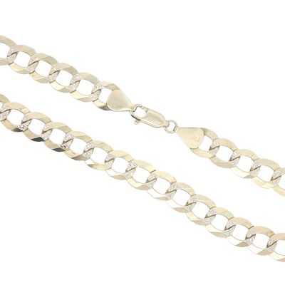 10 KARAT CUBAN ITALIAN CURB CHAIN LENGTH: 30