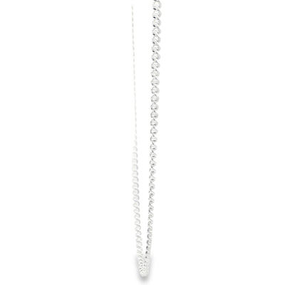 STERLING SILVER CUBAN MIAMI CHAIN