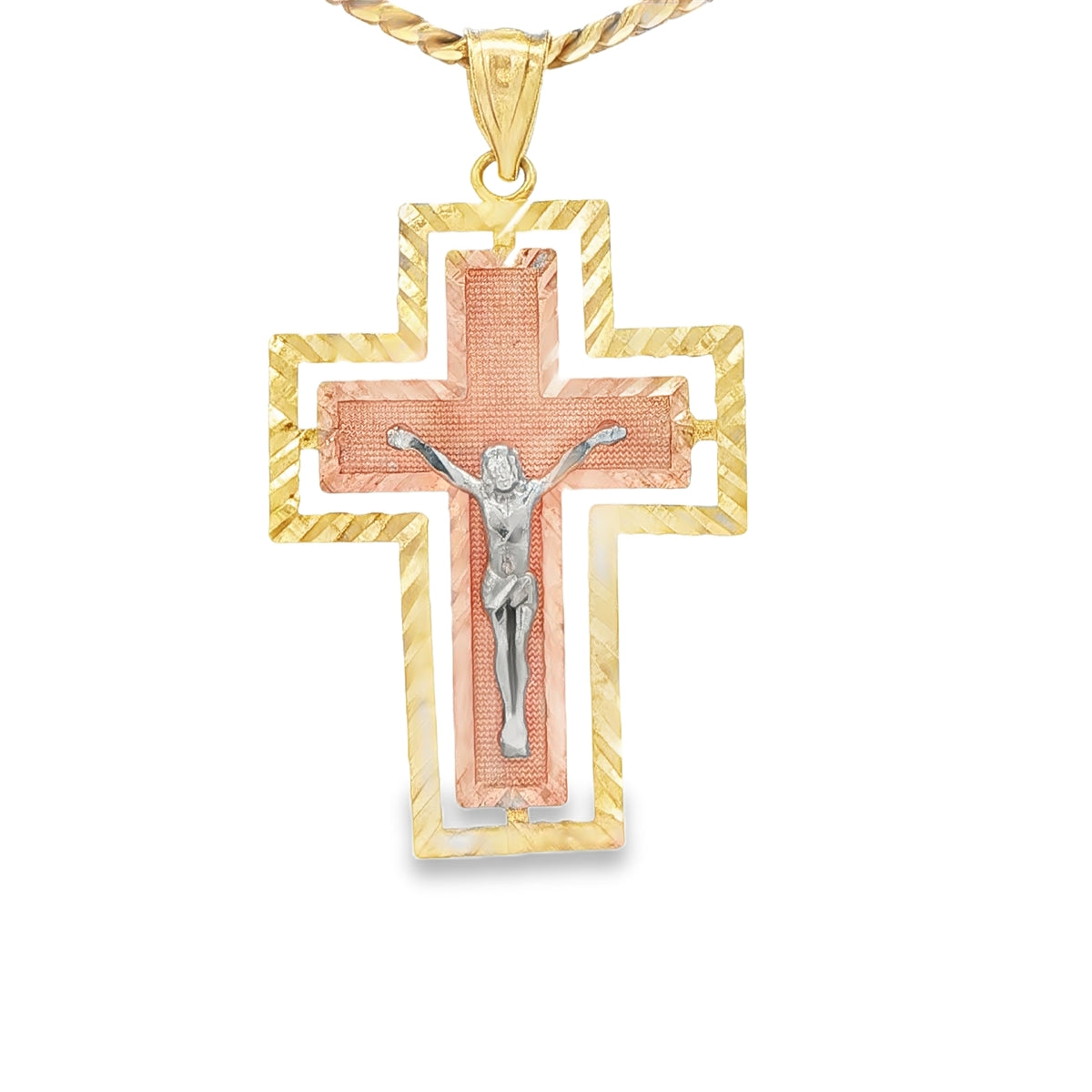 14KP 3.6G JESUS DC BORDER INSIDE SATIN FINISH 3TON