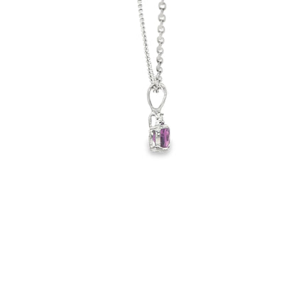 10 KARAT CHARM CZ PURPLE RABBIT BAIL WHITE