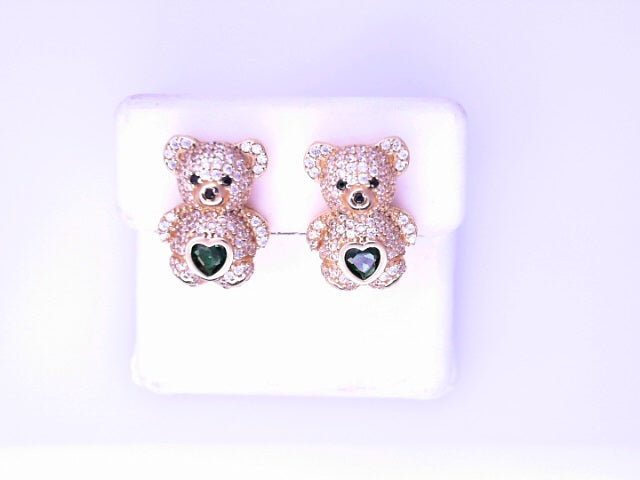 14KE 5.0G 
TEDDY BEAR
CZ GREEN 
HEART