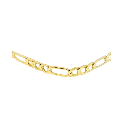 14K Figaro ID Bracelet 7"