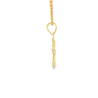 PENDANT 14K "I LOVE GOLF"