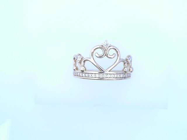 14 KARAT RING SIZE 8.25 WEIGHT: 3.2G
CZ CROWN ROU