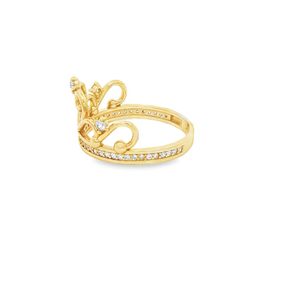 14 KARAT RING SIZE 8.25 WEIGHT: 3.2G
CZ CROWN ROU