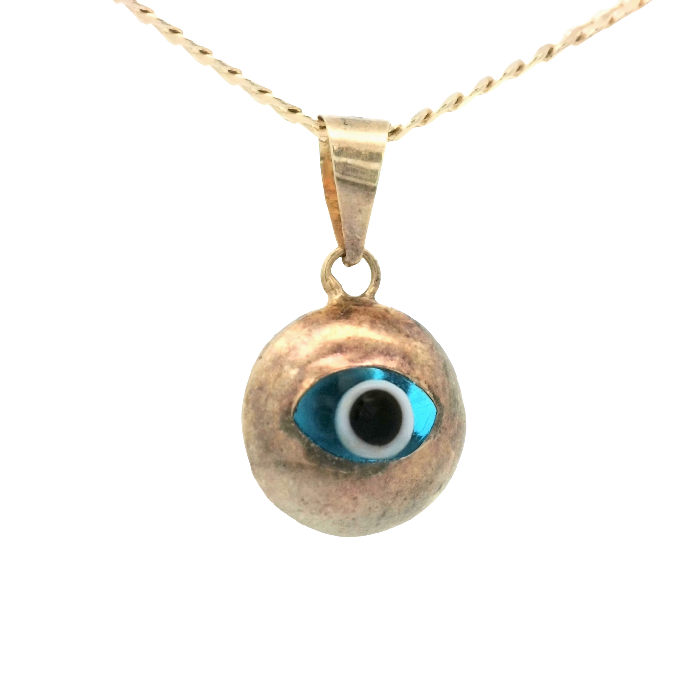 PENDANT 14K Eye Evil Blue Plain