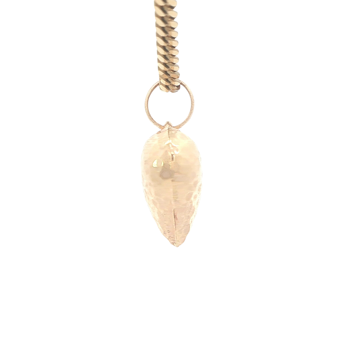 PENDANT 14KP 2.4G PUFF HEART HAMMERED