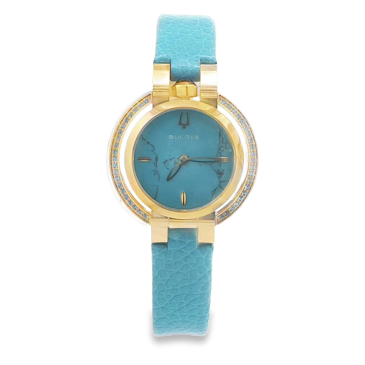 BABY BLUE MARBLE FACE BULOVA