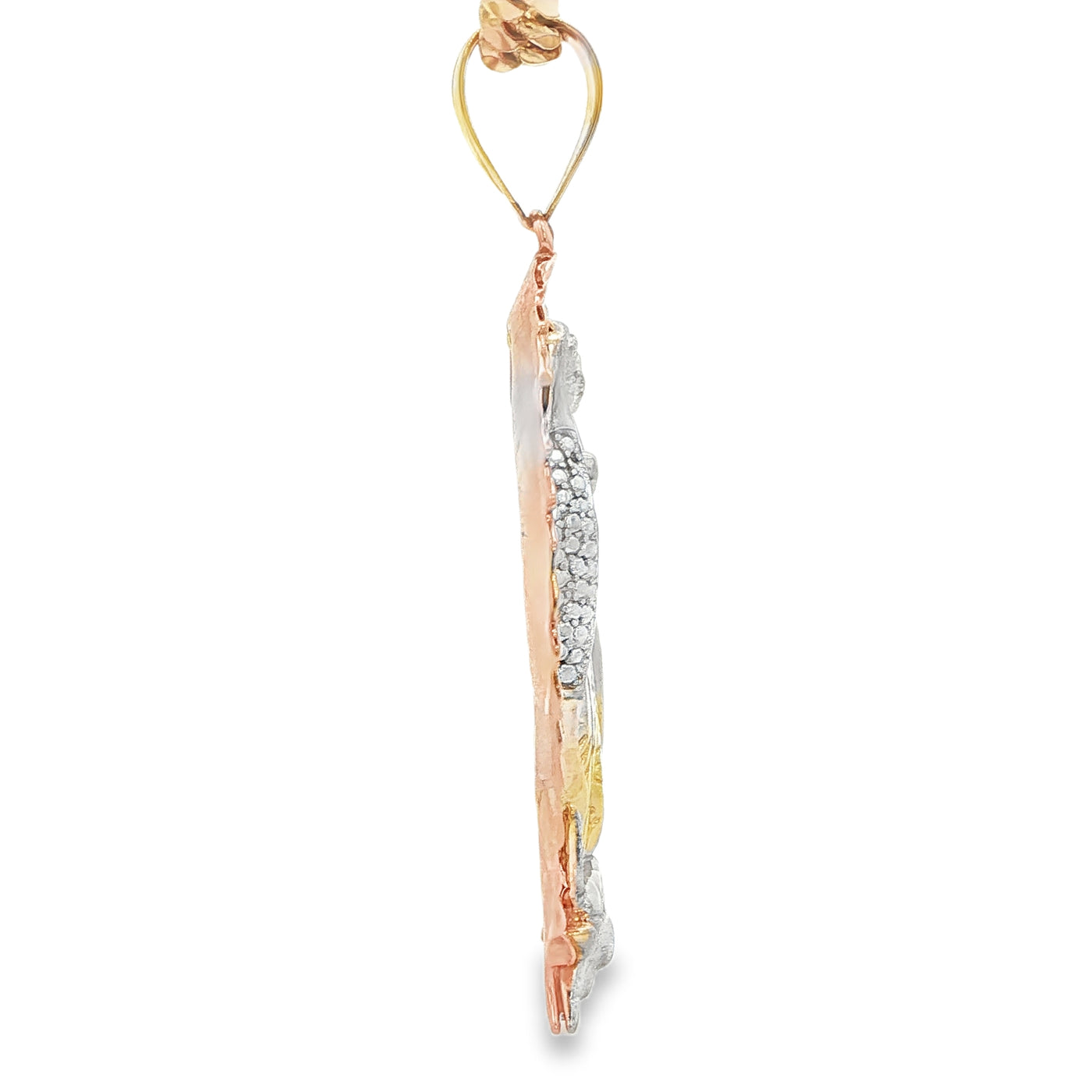 14KP 11.9G GUADALUPE CZ 2TONE STAND ALONE