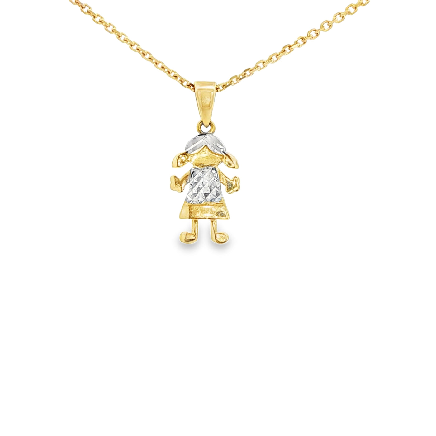 PENDANT 14KP PENDANT 2TONE GIRL