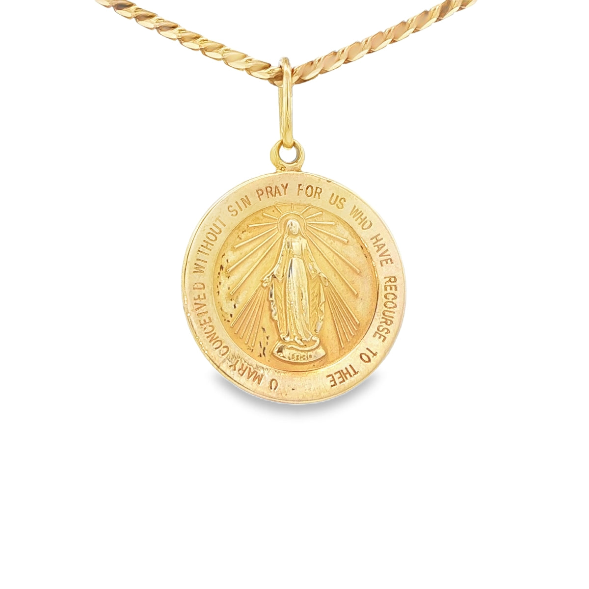 PENDANT 14K 3.0G MILAGROSA MIRACULOUS MARY