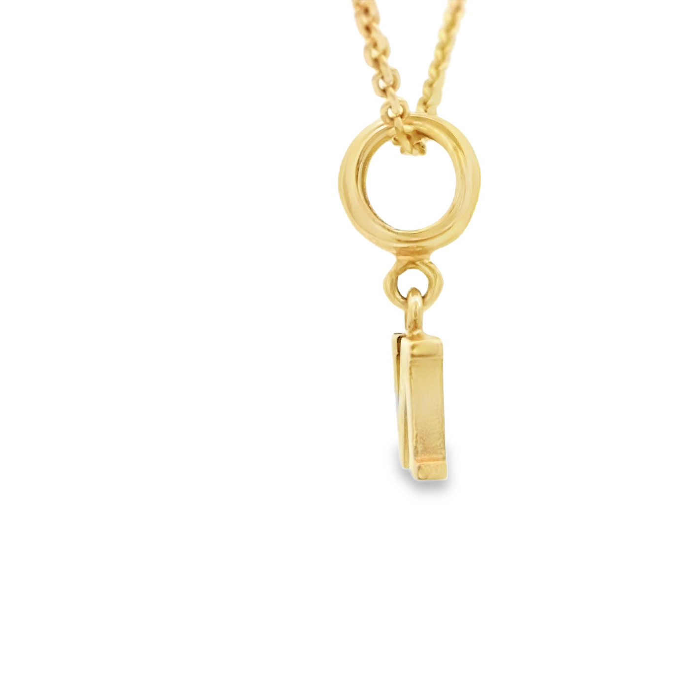 PENDANT 14K N Letter BailRing