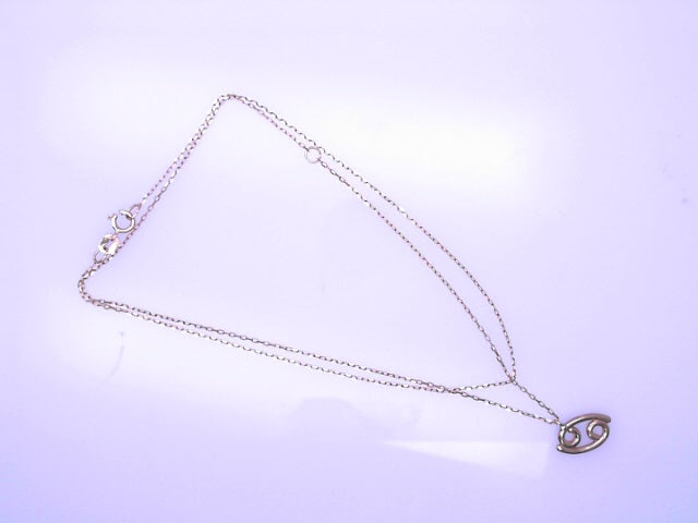 14KC ZODIAC NECKLACE PENDANT ZODIAC CANCER