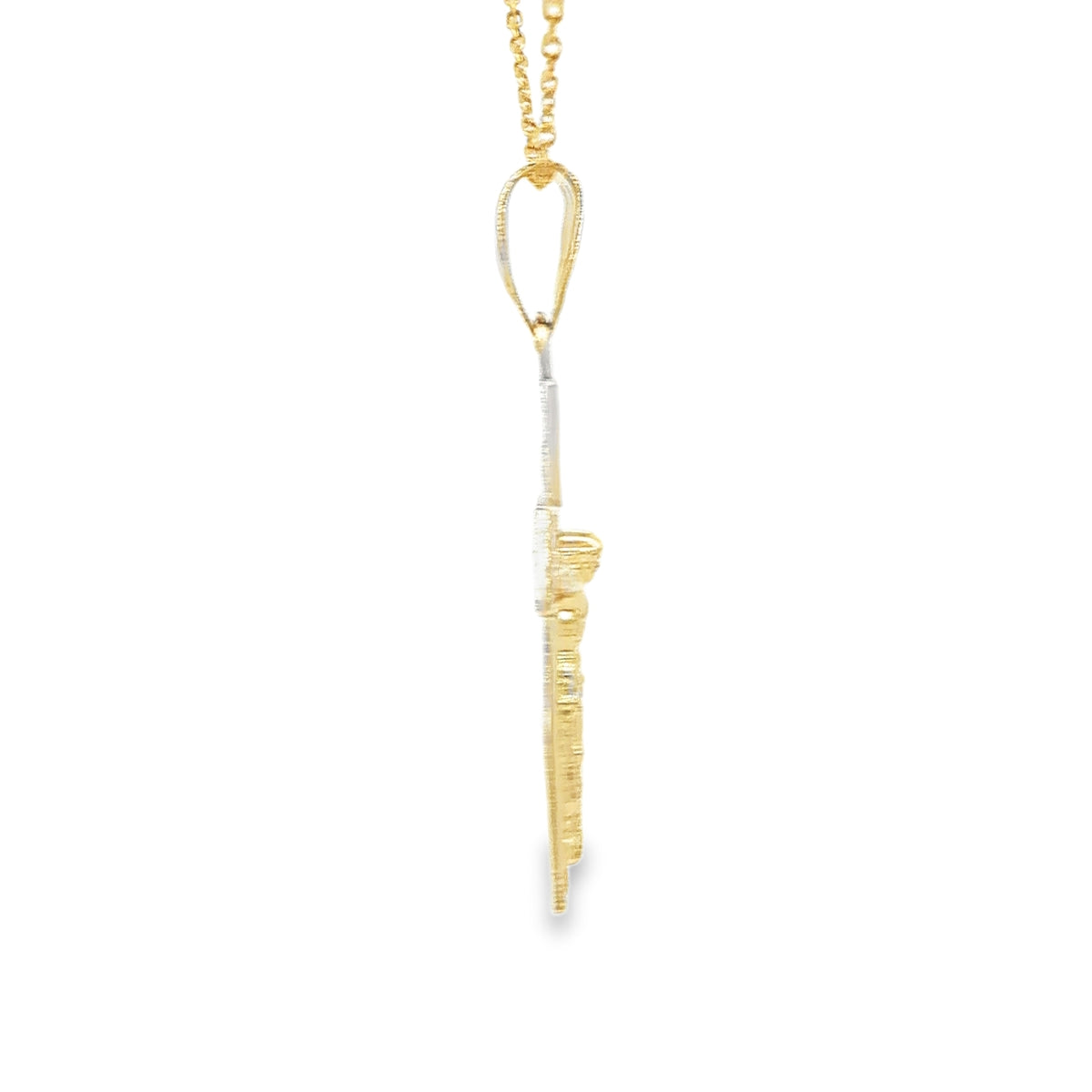 14 KARAT CHARM CRUCIFIX CROSS NUGGET BACKGROUND