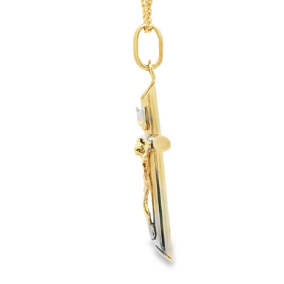 10 KARAT CHARM CRUCIFIX CROSS