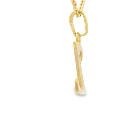 PENDANT 14K  CZ LETTER Z
