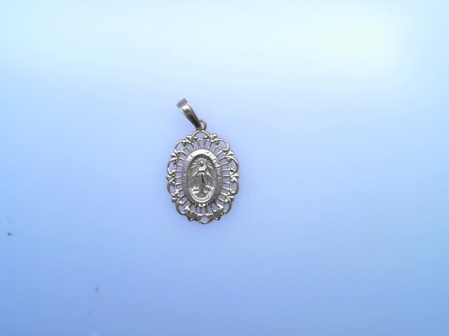 PENDANT 14K 1.4G MILAGROSA MARY FILIGREE OVAL BORD