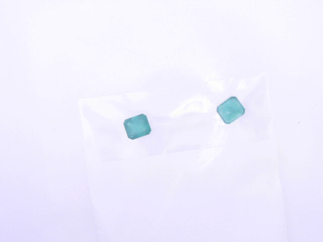LOOSE STONE SIZE/ OTHER: TWO NATURAL EMERALDS (CUT