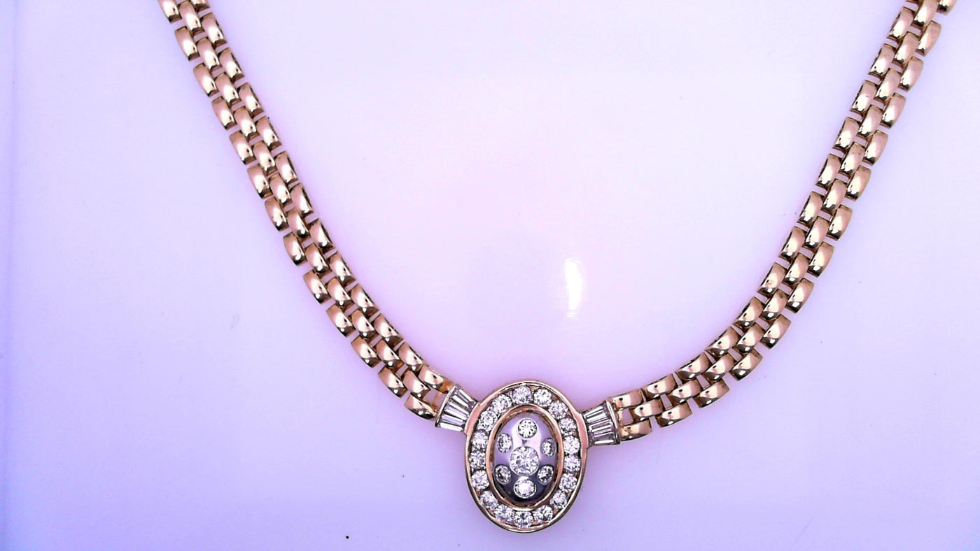 14 KARAT NECKLACE LENGTH 16 WEIGHT: 26.6 : NATRUAL