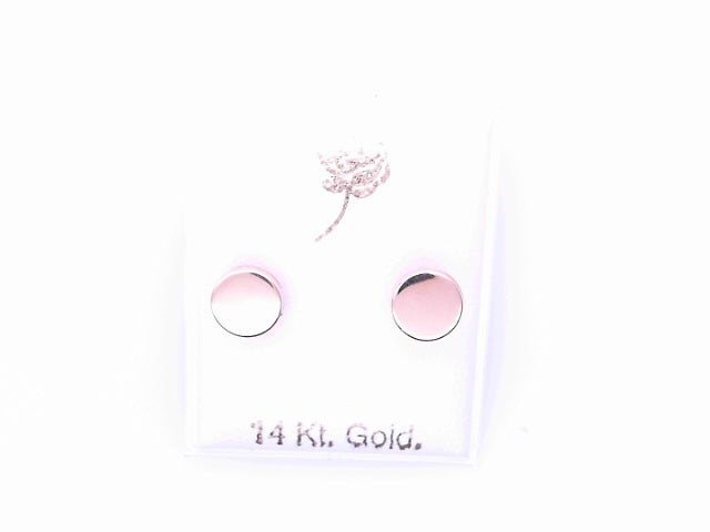 14 KARAT STUD EARRINGS WEIGHT: 0.8G : 5MM CZ CLEAR