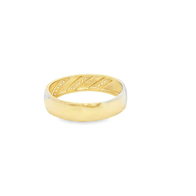 14 KARAT RING SIZE 10.25 WEIGHT: 2.6G : 5MM CZ 3 S