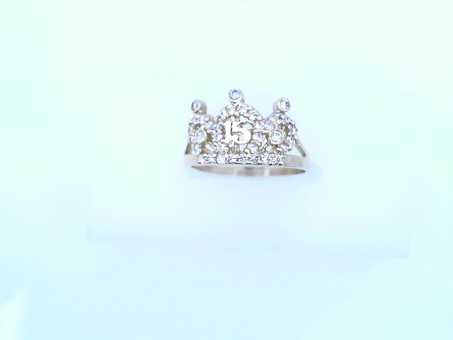 14 KARAT RING SIZE 7 WEIGHT: 2.4G
CZ CROWN QUINCE