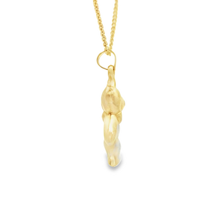 PENDANT 14KP DANCING TEDDY BEAR