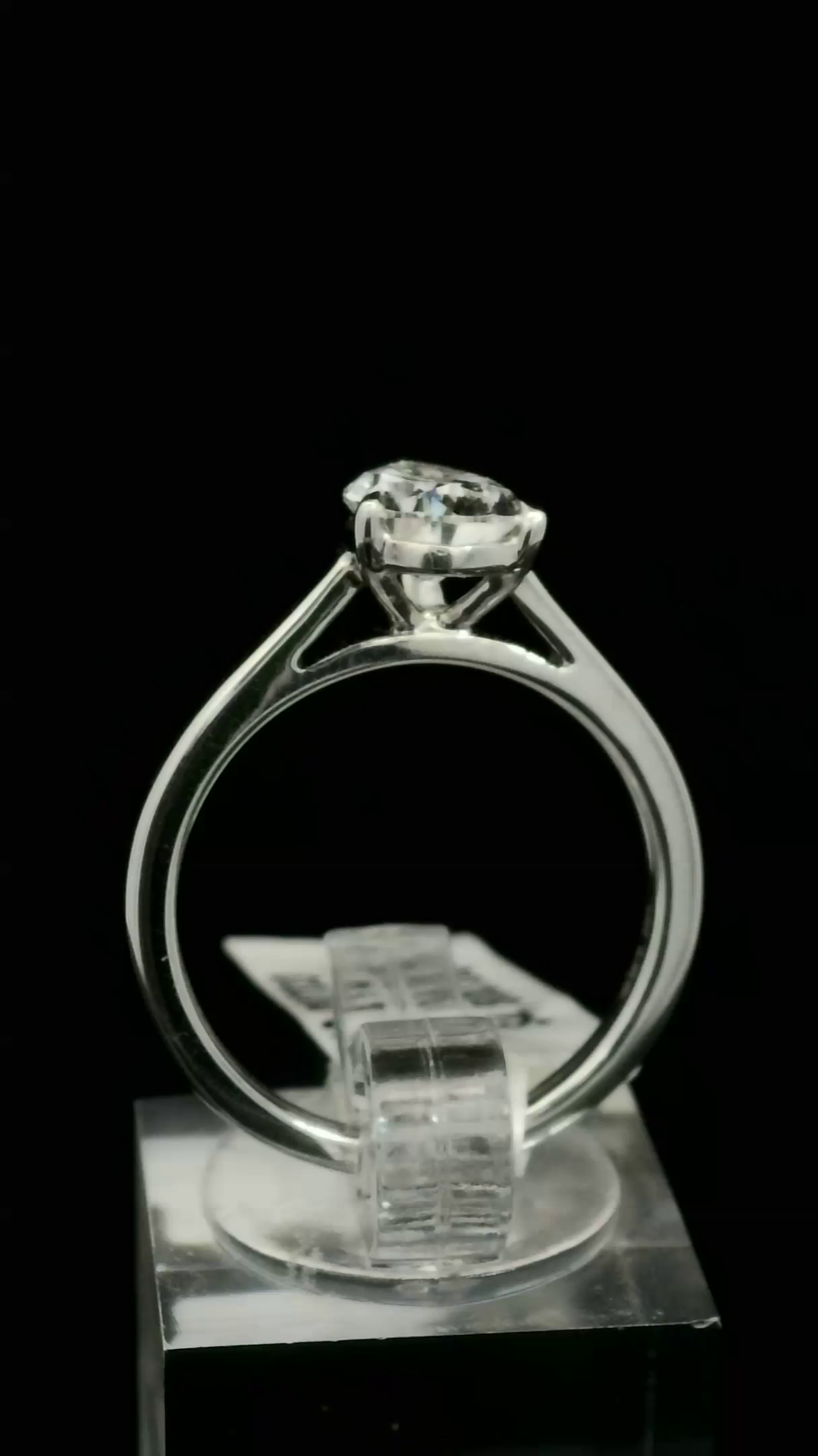LABGROWN    14K WHITE ENGAGEMENT SOLITARY #7 DIAMO